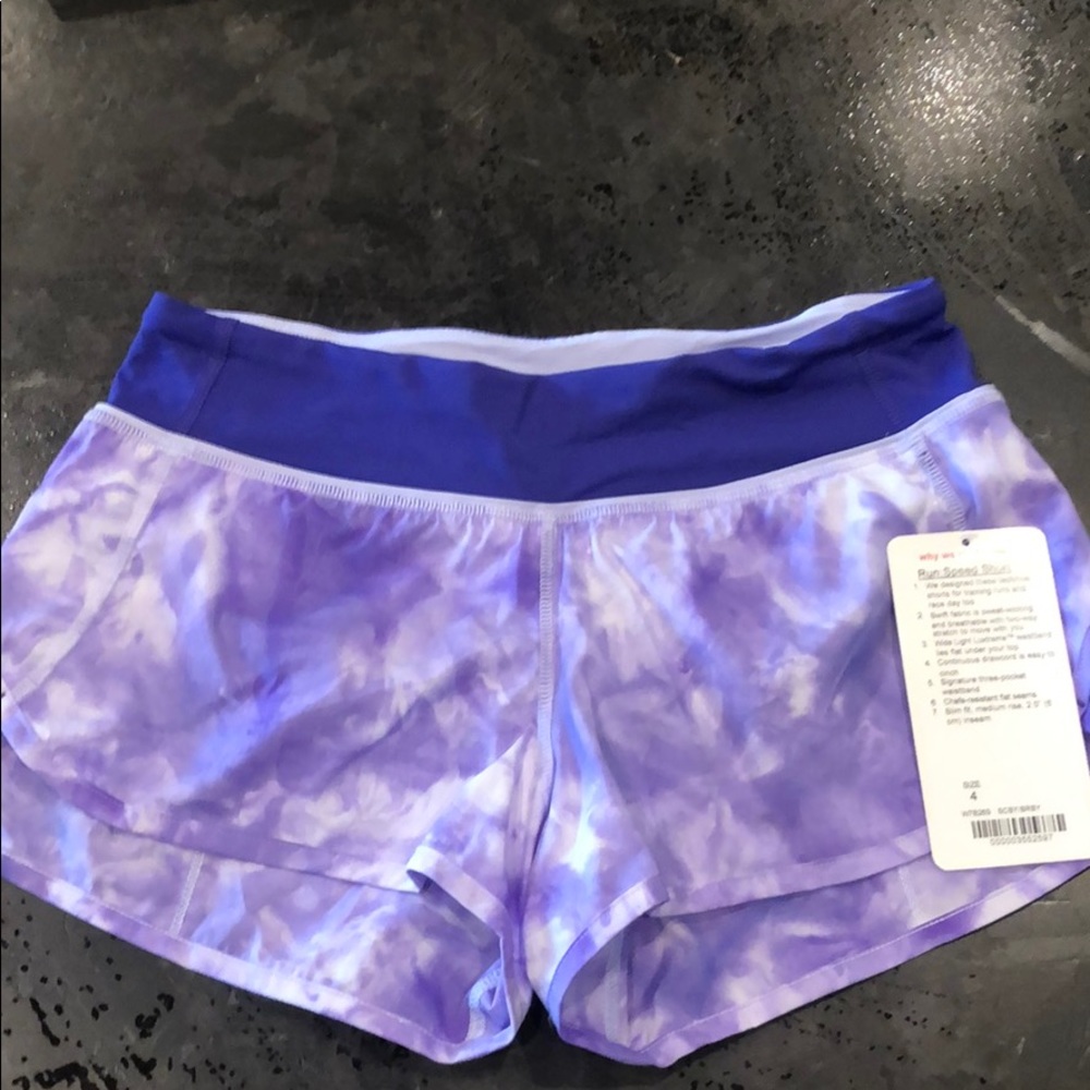 NWT Lululemon Run Speed Short Size 4 RARE!